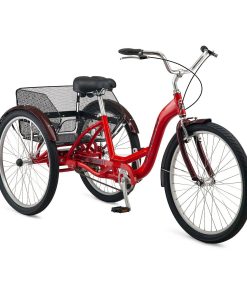 Schwinn Meridian Deluxe Adult Tricycle Bike, Three Wheel Cruiser, 26-inch Wheels, Low Step-Through Aluminum Frame, Adjustable Handlebars, Large