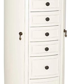 Hives and Honey Bailey Tuscan White Jewelry Armoire