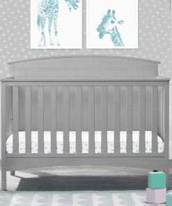 Delta Children Archer 4-in-1 Convertible Crib - Grey
