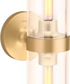 Kohler 27263-SC02 Purist 22" Two-Light Sconce - Brushed Moderne Brass