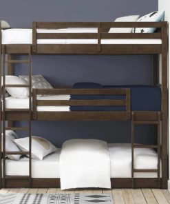 Better Homes Gardens Sullivan Triple Bunk Bed, Brown