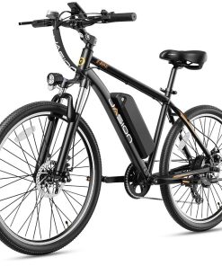 Jasion Electric Mountain Bike for Adults, 26" Tires, 350W Brushless Mo