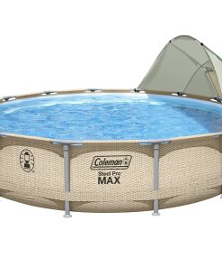 Coleman Steel Pro Max 14' x 33" Round Metal Frame Above Ground Pool Set