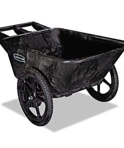 Rubbermaid Commercial Products FG564200BLA Plastic Yard Cart, 7.5 Cu. Feet