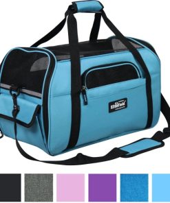 EliteField SoftSided AirlineApproved Pet Carrier Bag, Sky Blue