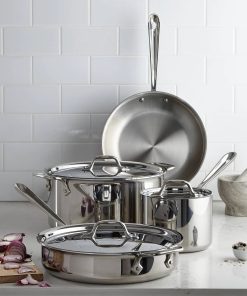 All-Clad Stainless Steel 7 Piece Cookware Set