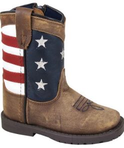 VINTAGE BROWN STARS STRIPES