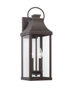 Capital Lighting 946421OZ Bradford 2 Light Outdoor Wall Lantern Oiled Bronze
