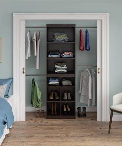 SystemBuild Rochon Closet Storage System in Espresso, Brown