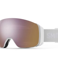 Smith 4D MAG Low Bridge Fit White Vapor / ChromaPop Everyday Rose Gold Mirror