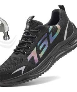 PunctureProof Insole Steel Toe Work Shoes Breathable Fabric Safety Toe Shoes