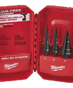3Piece Step Drill Bit Set