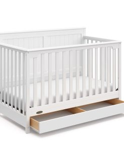 Graco Hadley 4-in-1 Convertible Crib with Drawer - Pebble Gray